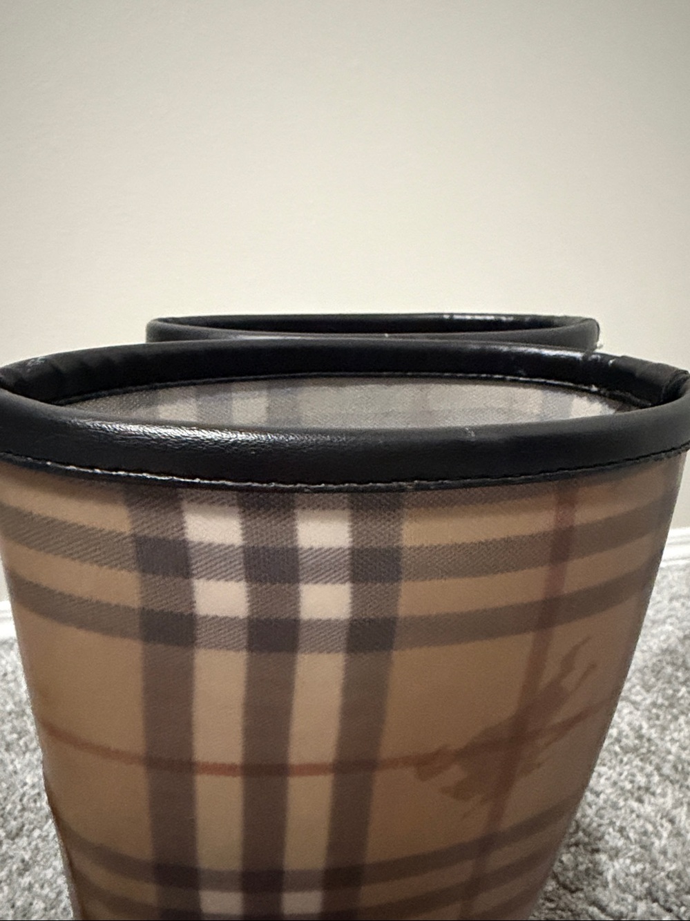 Burberry Rain Boots women’s Size 
6 1/2 Nova Check Designer Winter - Picture 5 of 8
